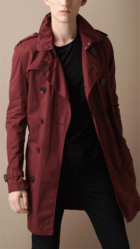 burberry coat with red|Burberry black coats men.